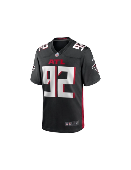 Mens Atlanta Falcons Adetokunbo Ogundeji Black Game Jersey