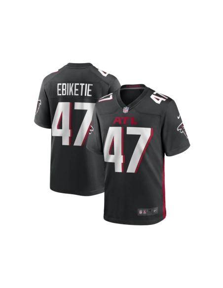 Mens Arnold Ebiketie Atlanta Falcons Black Game Player Jersey