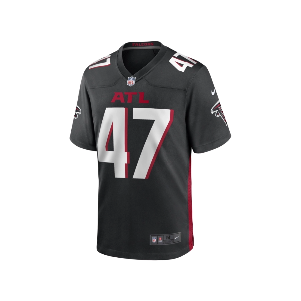 Mens Arnold Ebiketie Atlanta Falcons Black Game Player Jersey