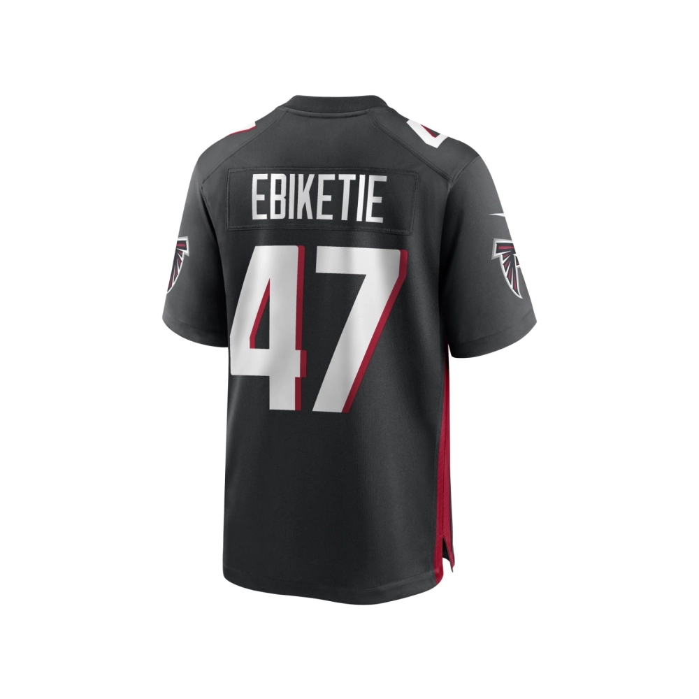 Mens Arnold Ebiketie Atlanta Falcons Black Game Player Jersey