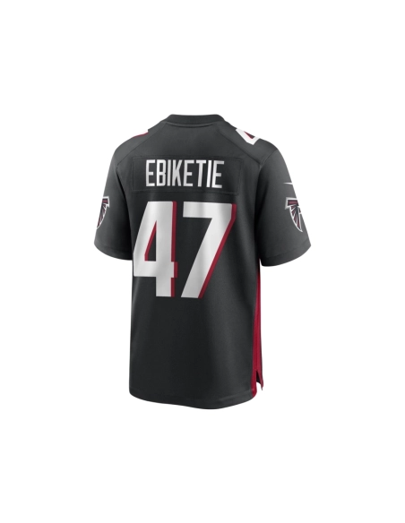 Mens Arnold Ebiketie Atlanta Falcons Black Game Player Jersey