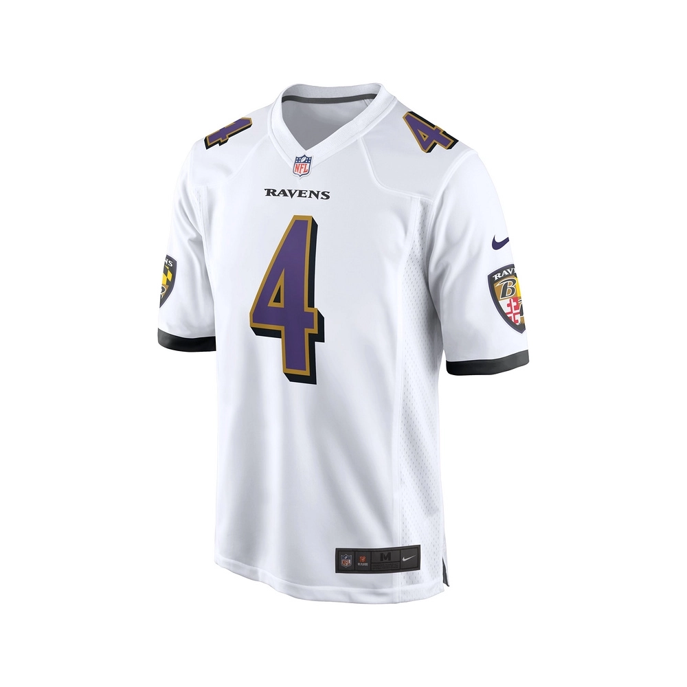 Mens Baltimore Ravens Zay Flowers White Game Jersey