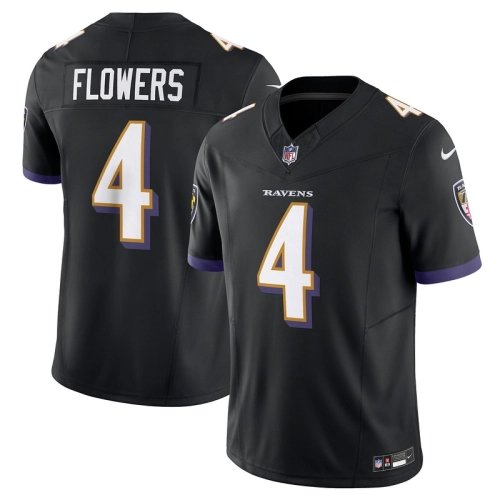 Mens Baltimore Ravens Zay Flowers Black Alternate Vapor F.U.S.E. Limited Jersey