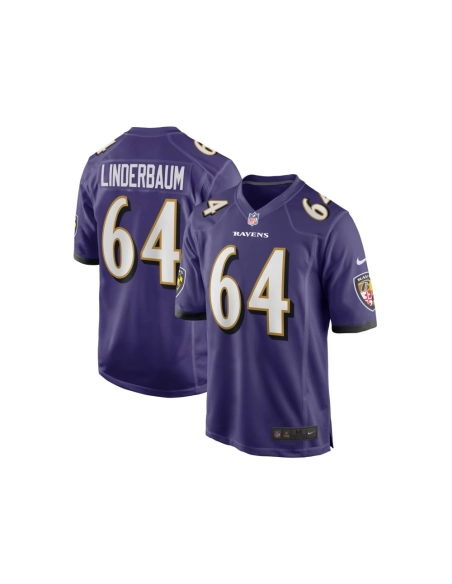 Mens Baltimore Ravens Tyler Linderbaum Purple Player Game Jersey