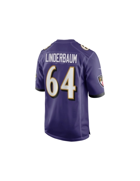Mens Baltimore Ravens Tyler Linderbaum Purple Player Game Jersey