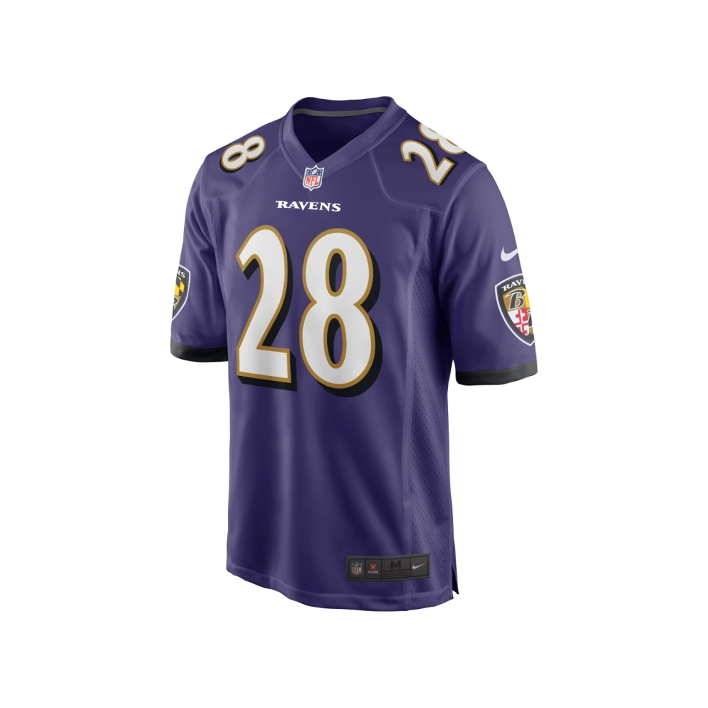 Mens Baltimore Ravens Trayvon Mullen Jr. Purple Team Game Jersey