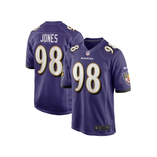 Mens Baltimore Ravens Travis Jones Purple Player Game Jersey