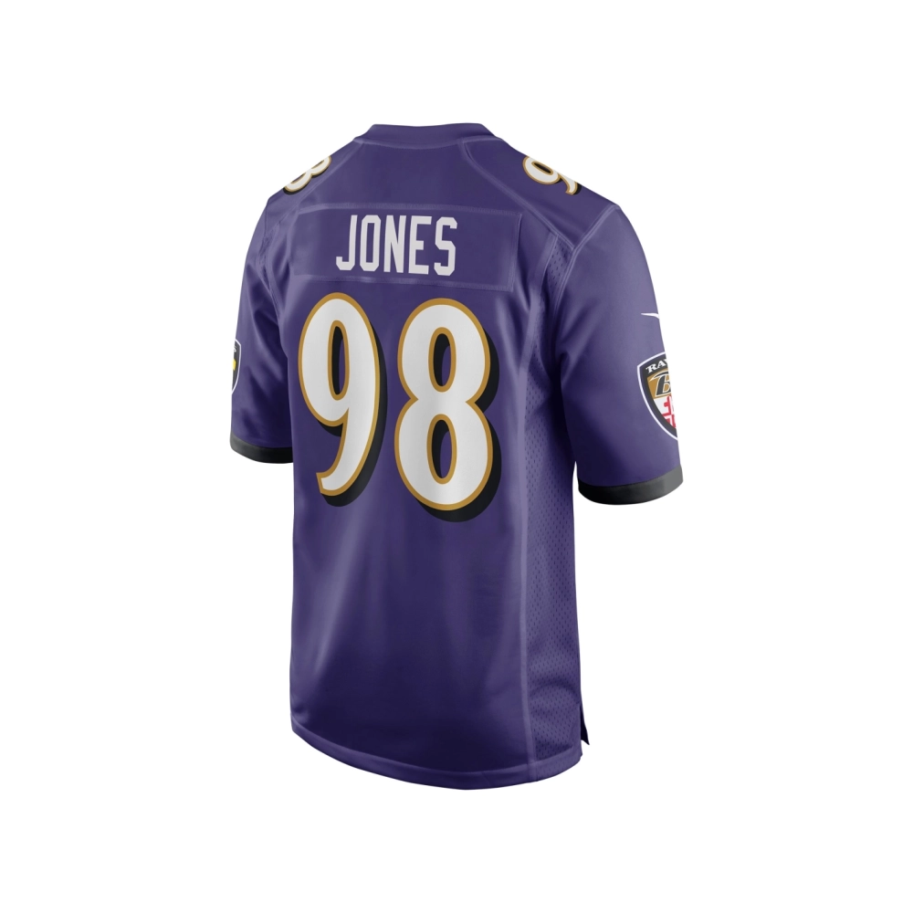 Mens Baltimore Ravens Travis Jones Purple Player Game Jersey