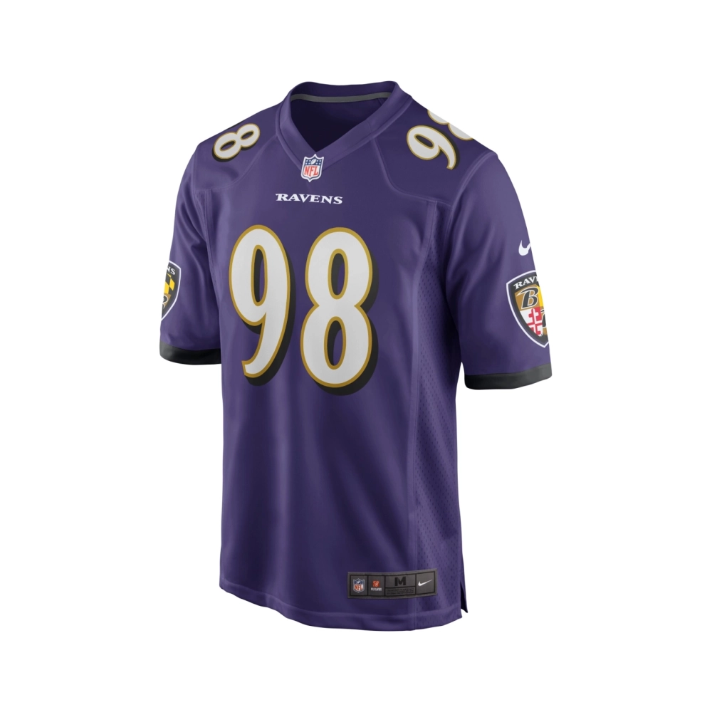Mens Baltimore Ravens Tony Siragusa Purple Game Retired Player Jersey