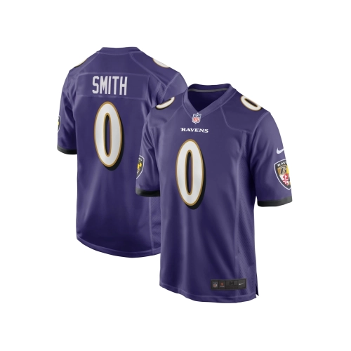 Mens Baltimore Ravens Roquan Smith Purple Team Game Jersey