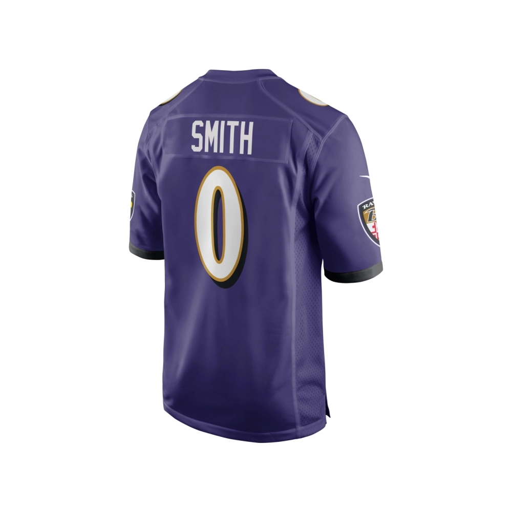 Mens Baltimore Ravens Roquan Smith Purple Team Game Jersey