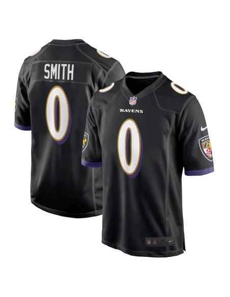 Mens Baltimore Ravens Roquan Smith Black Team Game Jersey