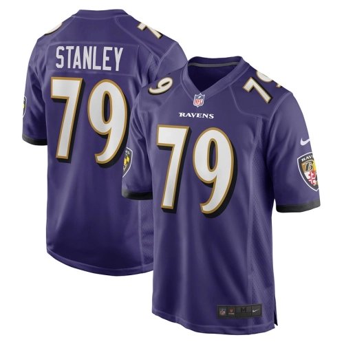 Mens Baltimore Ravens Ronnie Stanley Purple Game Jersey