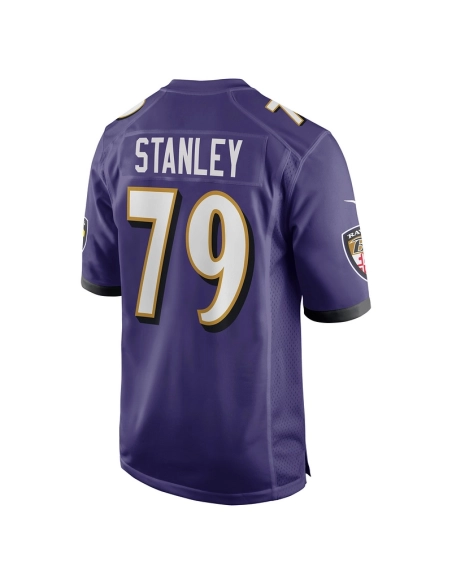 Mens Baltimore Ravens Ronnie Stanley Purple Game Jersey