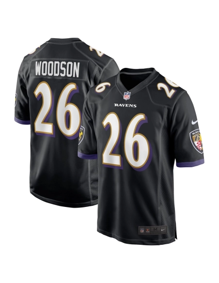 Mens Baltimore Ravens Rod Woodson Black Retired Player Jersey