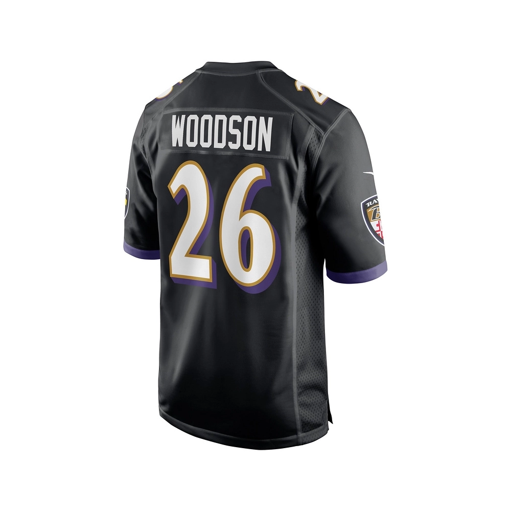 Mens Baltimore Ravens Rod Woodson Black Retired Player Jersey