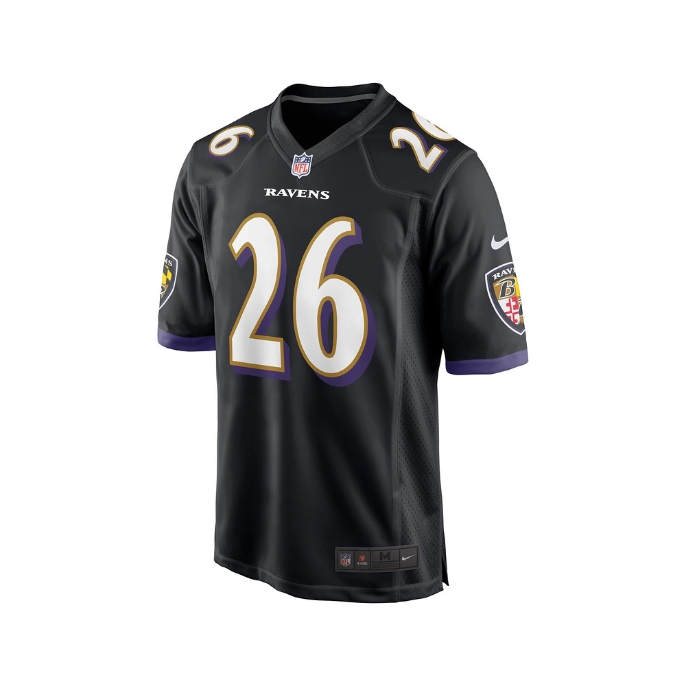 Mens Baltimore Ravens Rod Woodson Black Retired Player Jersey