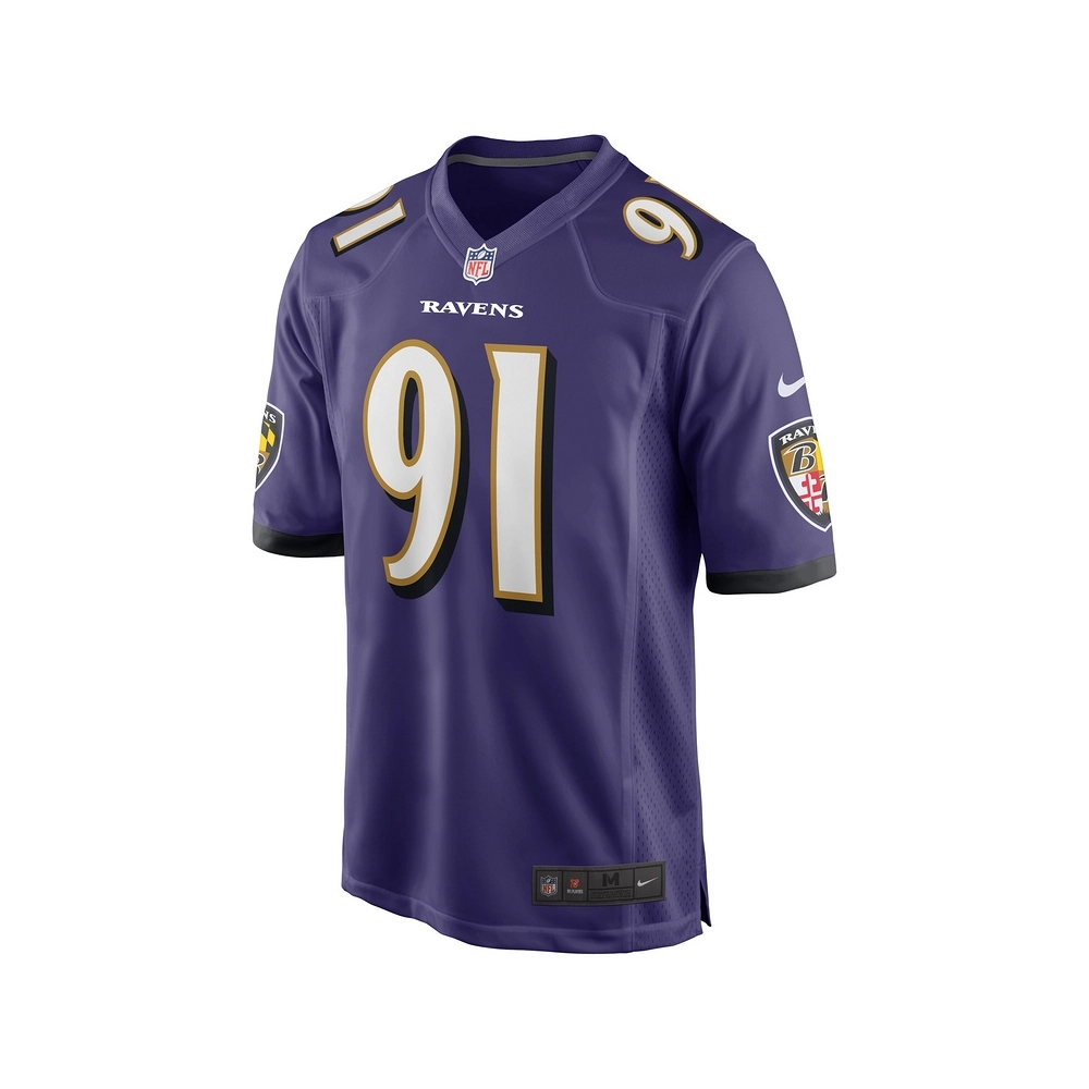 Mens Baltimore Ravens Rayshad Nichols Purple Game Player Jersey