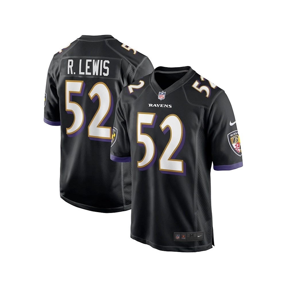 Mens Baltimore Ravens Ray Lewis Black Retired Player Jersey