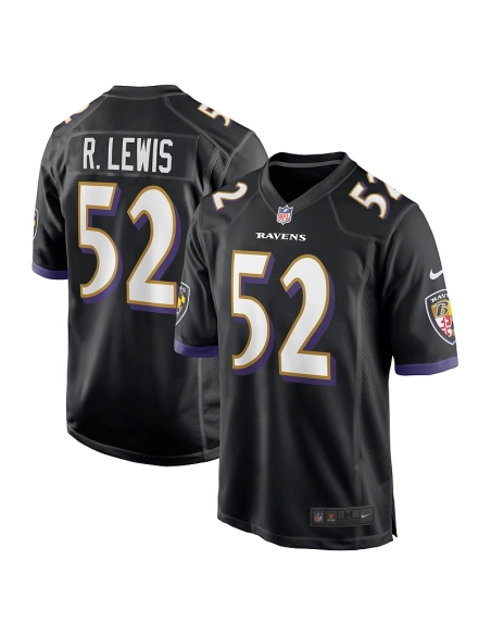 Mens Baltimore Ravens Ray Lewis Black Retired Player Jersey