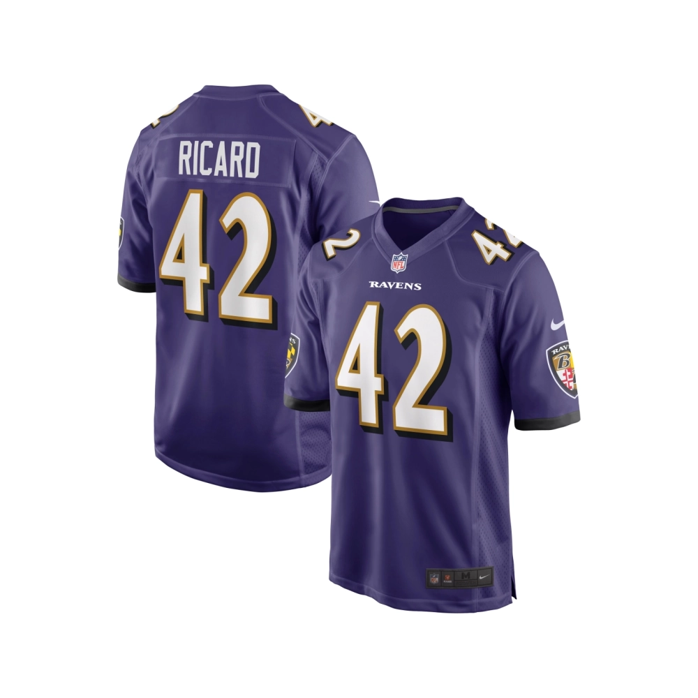 Mens Baltimore Ravens Patrick Ricard Purple Game Jersey