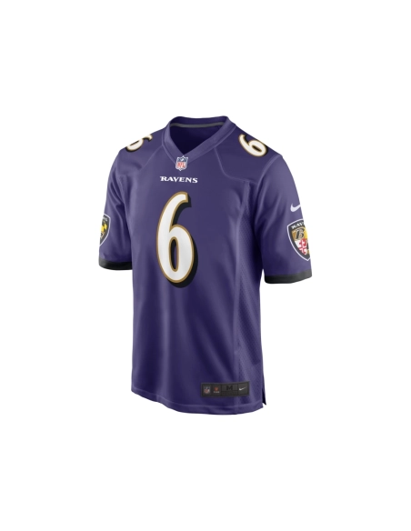 Mens Baltimore Ravens Patrick Queen Purple Game Player Jersey