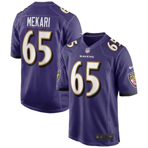 Mens Baltimore Ravens Patrick Mekari Purple Game Player Jersey