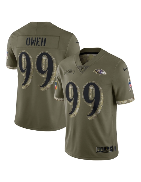 Mens Baltimore Ravens Olive 2022 Salute To Service Limited Jersey