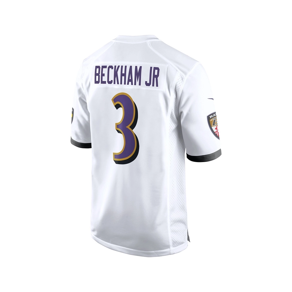 Mens Baltimore Ravens Odell Beckham Jr. White Game Jersey