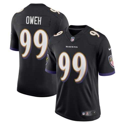 Mens Baltimore Ravens Odafe Oweh Black Vapor Limited Jersey