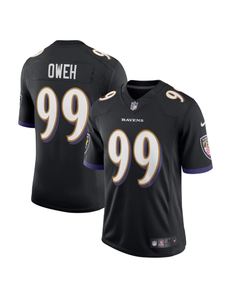 Mens Baltimore Ravens Odafe Oweh Black Vapor Limited Jersey