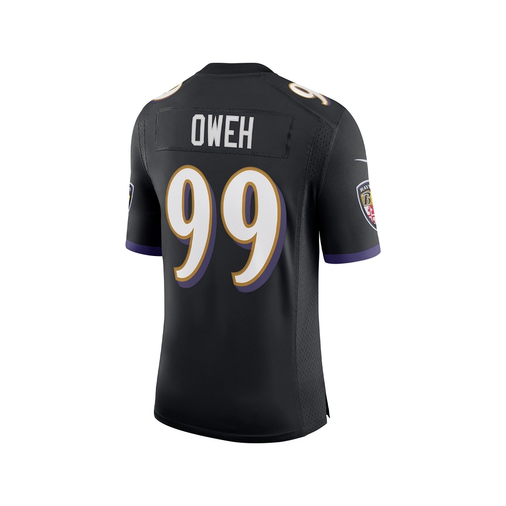Mens Baltimore Ravens Odafe Oweh Black Vapor Limited Jersey