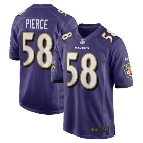 Mens Baltimore Ravens Michael Pierce Purple Player Game Jersey