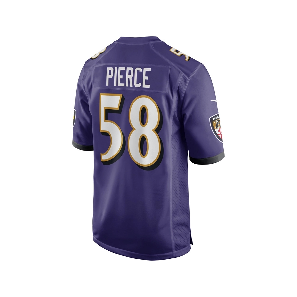 Mens Baltimore Ravens Michael Pierce Purple Game Jersey