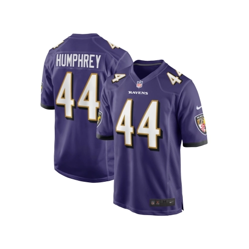 Mens Baltimore Ravens Marlon Humphrey Purple Game Team Jersey