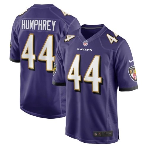 Mens Baltimore Ravens Marlon Humphrey Purple Game Team Jersey