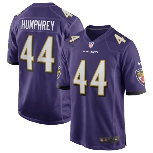 Mens Baltimore Ravens Marlon Humphrey Purple Game Jersey