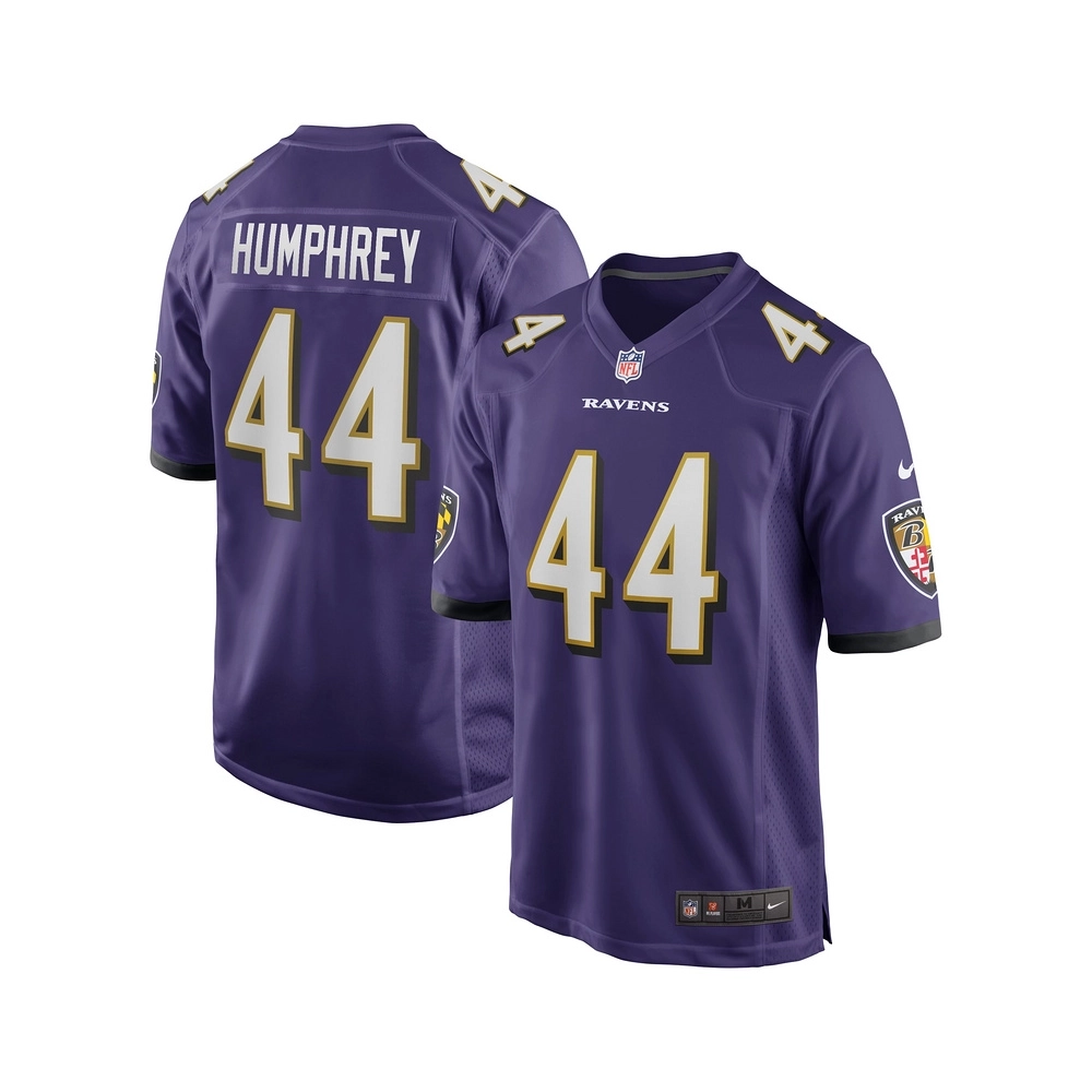 Mens Baltimore Ravens Marlon Humphrey Purple Game Jersey