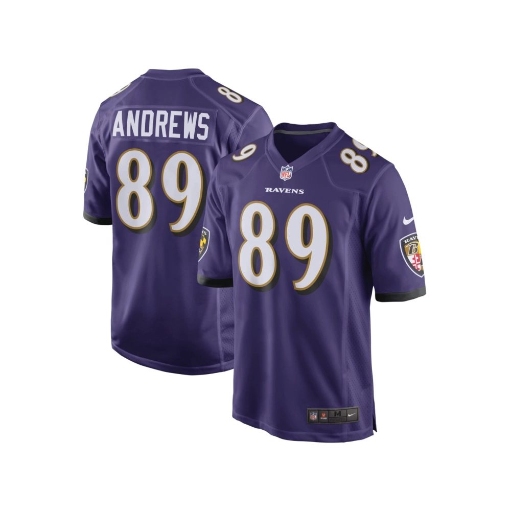 Mens Baltimore Ravens Mark Andrews Purple Game Team Jersey