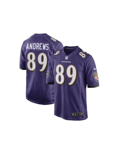 Mens Baltimore Ravens Mark Andrews Purple Game Team Jersey