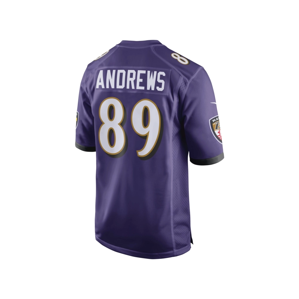 Mens Baltimore Ravens Mark Andrews Purple Game Team Jersey