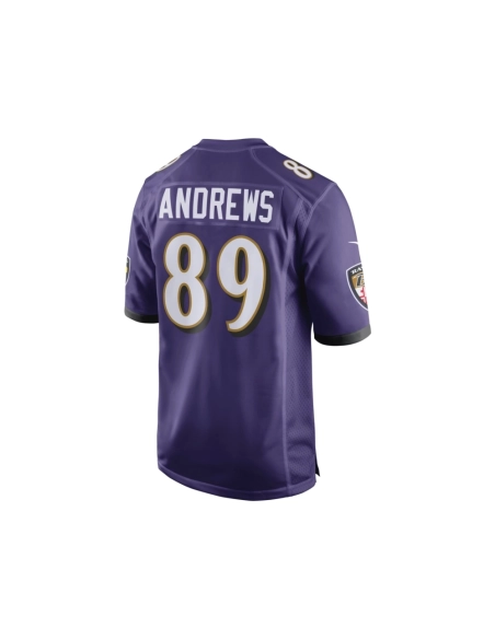 Mens Baltimore Ravens Mark Andrews Purple Game Team Jersey