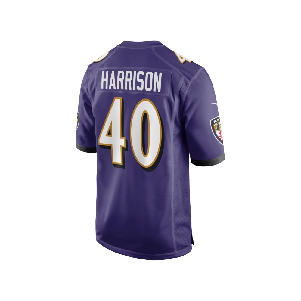 Mens Baltimore Ravens Malik Harrison Purple Game Jersey