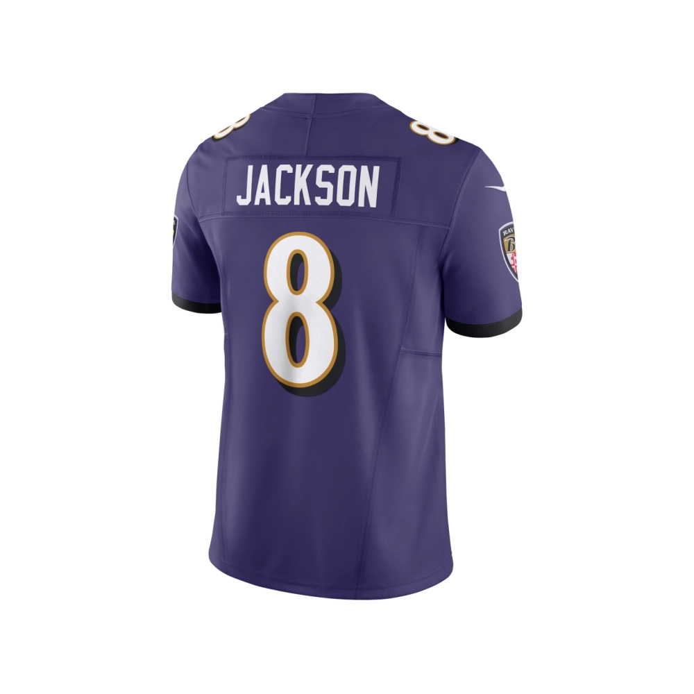 Mens Baltimore Ravens Lamar Jackson Purple Vapor F.U.S.E. Limited Jersey