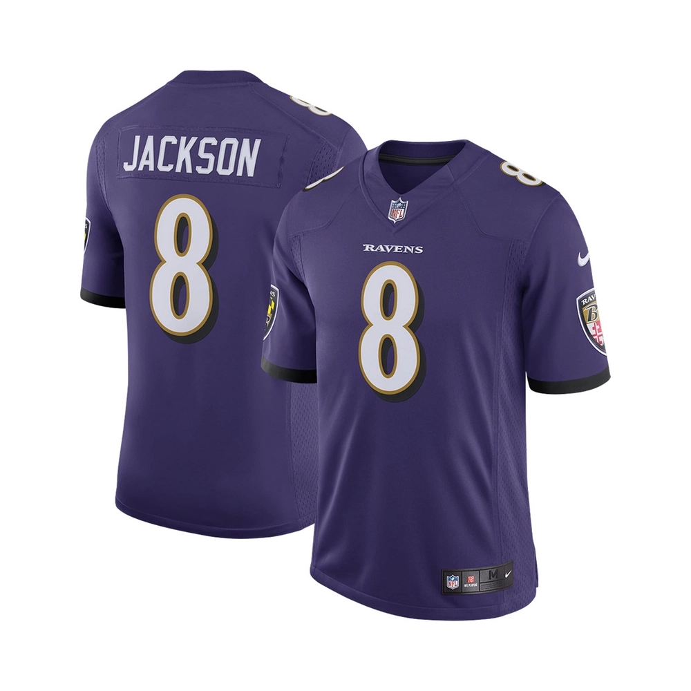Mens Baltimore Ravens Lamar Jackson Purple Speed Machine Limited Jersey