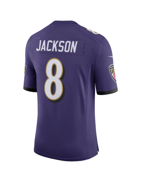 Mens Baltimore Ravens Lamar Jackson Purple Speed Machine Limited Jersey
