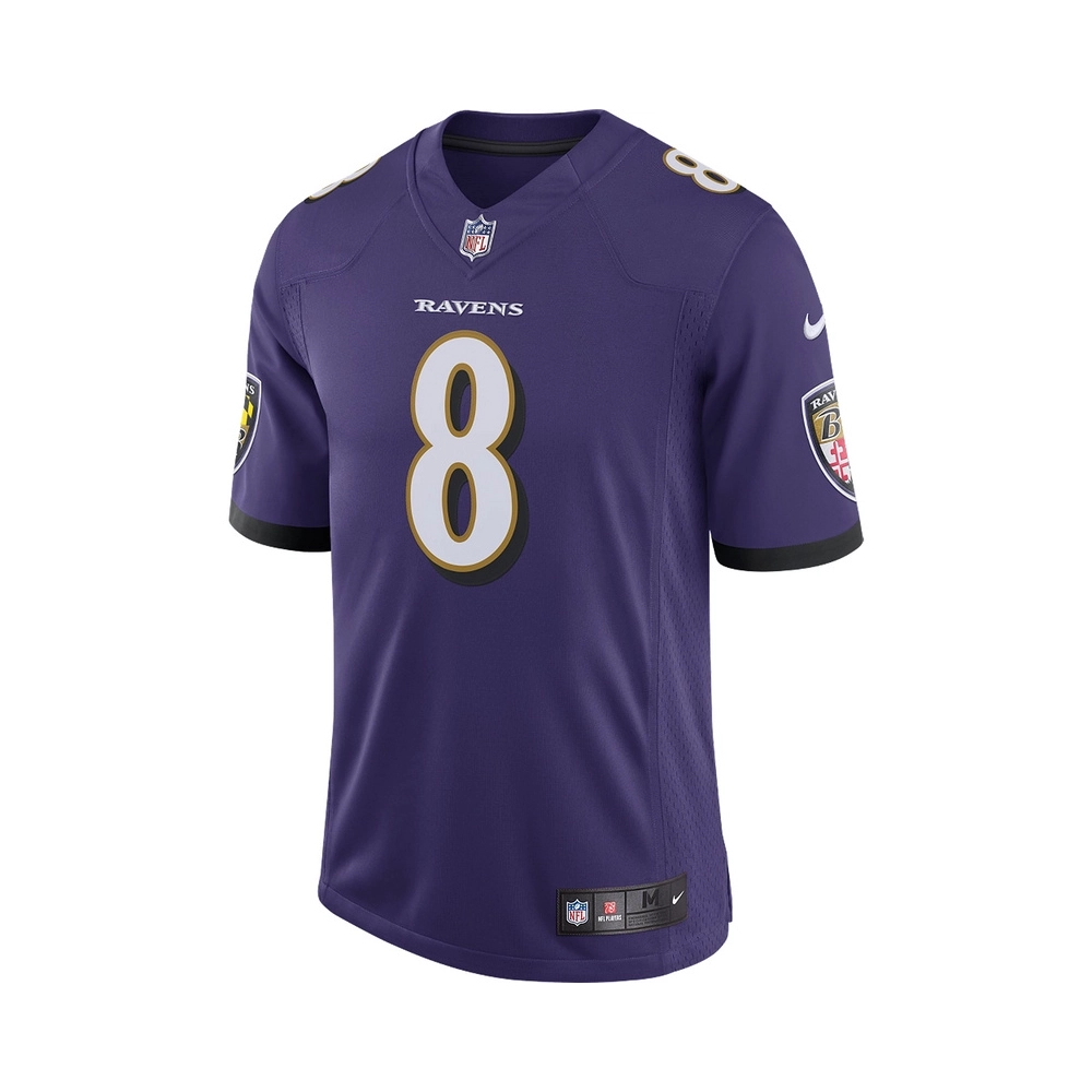 Mens Baltimore Ravens Lamar Jackson Purple Speed Machine Limited Jersey