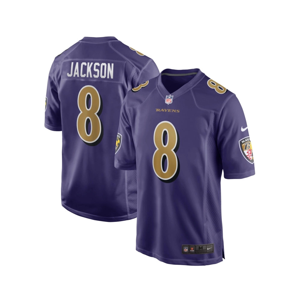 Mens Baltimore Ravens Lamar Jackson Purple Alternate Game Jersey