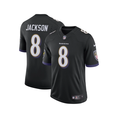 Mens Baltimore Ravens Lamar Jackson Black Speed Machine Limited Jersey
