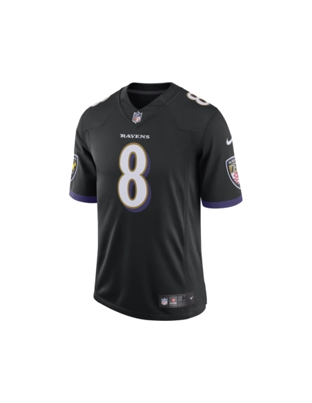 Mens Baltimore Ravens Lamar Jackson Black Speed Machine Limited Jersey